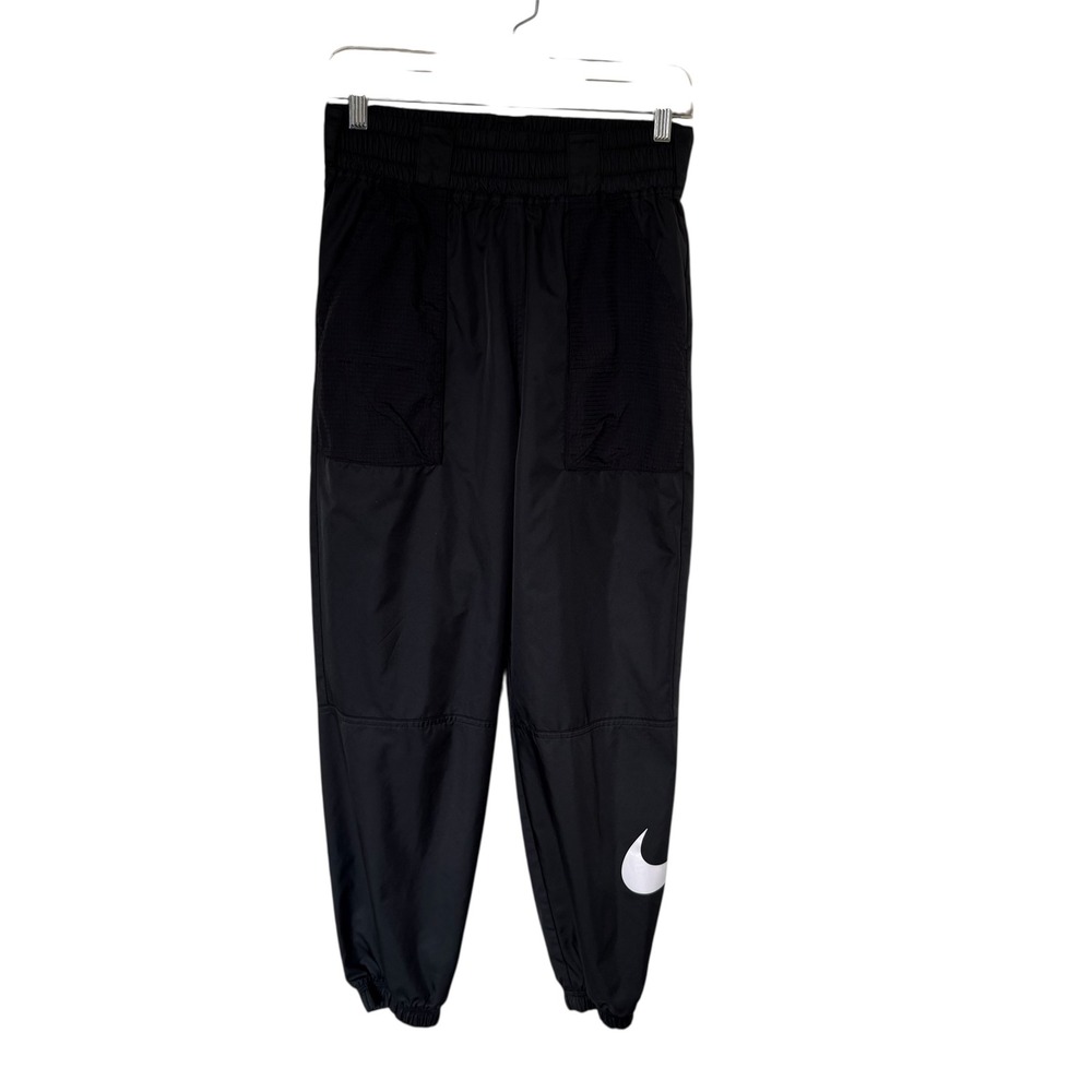 Nike Sportswear Tech  Jogger Pants Black White Swoosh Logo‎ Men Size M